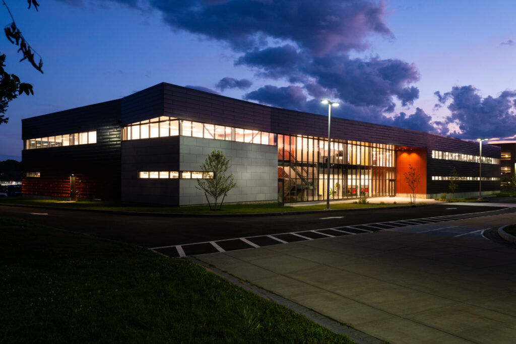 The Gene F. Haas Center for Advanced Manufacturing Skills, also known as CAMS, on the Troy campus of Hudson Valley Community College.