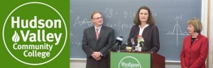 Mosaic Partner Hana Panek, AIA, LEED AP, speakes at HVCC Science Center press conference