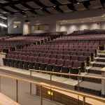 Mosaic's theater design included sound absorption panels were installed at the back of the house and sound diffusing panels were installed at the audience level.
