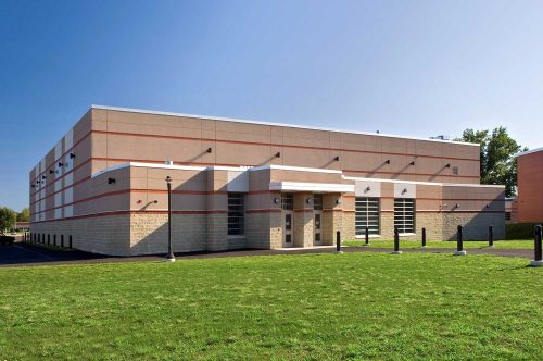 Front view, Shaketon Elementary design by Mosaic Associates Architects