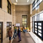 The new windows in the academy addition more effectively regulating temperature transfer while filling the school with bright and refreshing natural light.