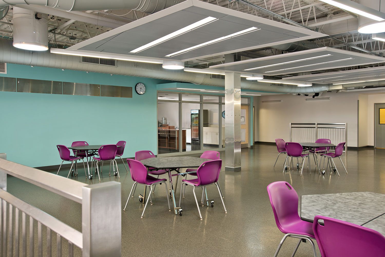Mosaic's feasibility study and design added another 10,000 square feet to BOCES for common areas and corridors to connect the building wings throughout the campus to improve student circulation and safety.