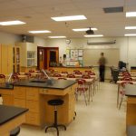 Classroom laboratory designed by Mosaic Associates for the Burnt Hills-Ballston Lake School District's Middle School Cafetorium and Media Center project.