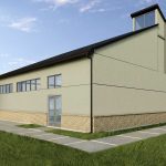 Exterior rendering as part of Mosaic Associates' Feasibility Study and Master Plan for Bethlehem Lutheran Church.