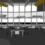 Interior view of Mosaic's design for 2,285 square feet of renovations to existing areas at Roessleville Elementary.