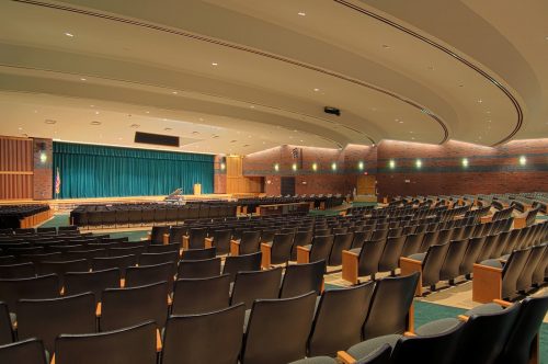 Shenendehowa Central School District Auditorium in Clifton Park, New York, designed by Mosaic Associates Architects