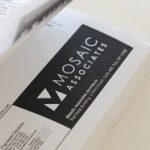 Mosaic Associates logo. School architects and designers for preK-12, college and university and community projects.