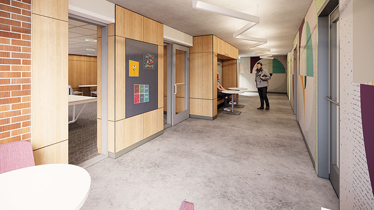 Jonsson Tower Residence Hall Commons